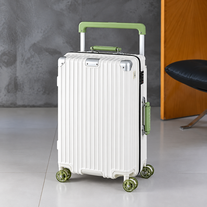 PC Rolling Travel Suitcase with Spinner Wheels, TSA Lock & USB Charging Port