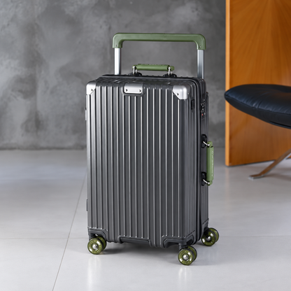 PC Rolling Travel Suitcase with Spinner Wheels, TSA Lock & USB Charging Port