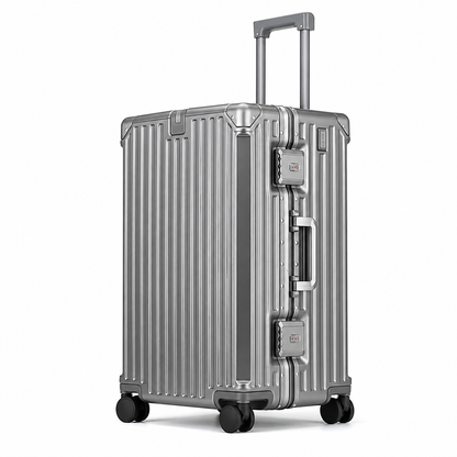 Large Capacity Aluminum Frame Rolling Travel Suitcase