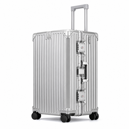 Large Capacity Aluminum Frame Rolling Travel Suitcase