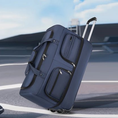 Large Capacity Waterproof Rolling Travel Duffle Bag