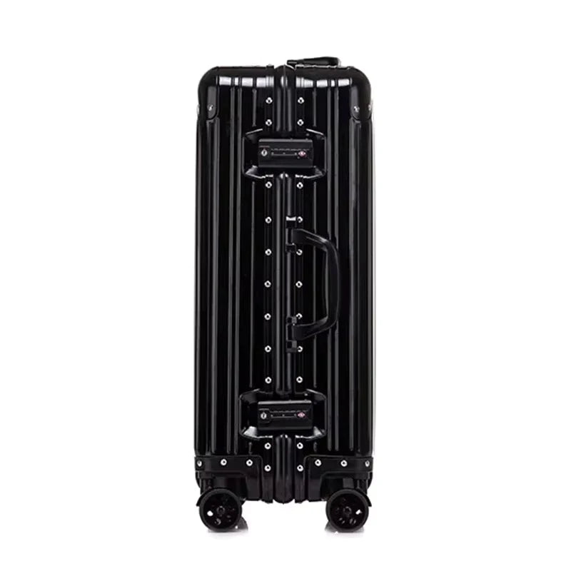 Aluminum Magnesium Alloy Travel Suitcase with Large Capacity & Spinner Wheels