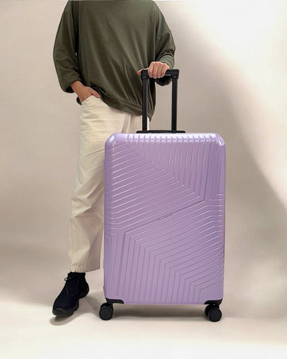 Hard Shell Luggage Set with TSA Lock, 360° Spinner Wheels & Cup Holder