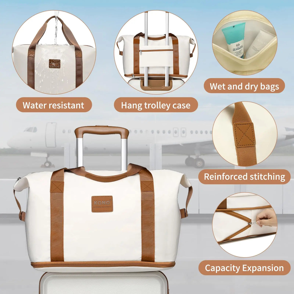 Fashion Luggage Set, Lightweight ABS Hard Shell Trolley Suitcases with TSA Lock, 4 Spinner Wheels (2/3/4/6 Pcs Set)