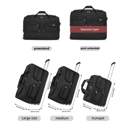 Large Capacity Waterproof Rolling Travel Duffle Bag