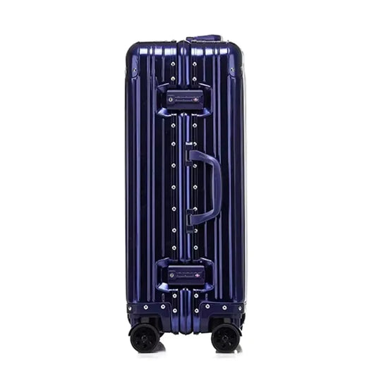 Aluminum Magnesium Alloy Travel Suitcase with Large Capacity & Spinner Wheels