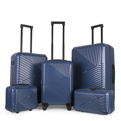 Hard Shell Luggage Set with TSA Lock, 360° Spinner Wheels & Cup Holder