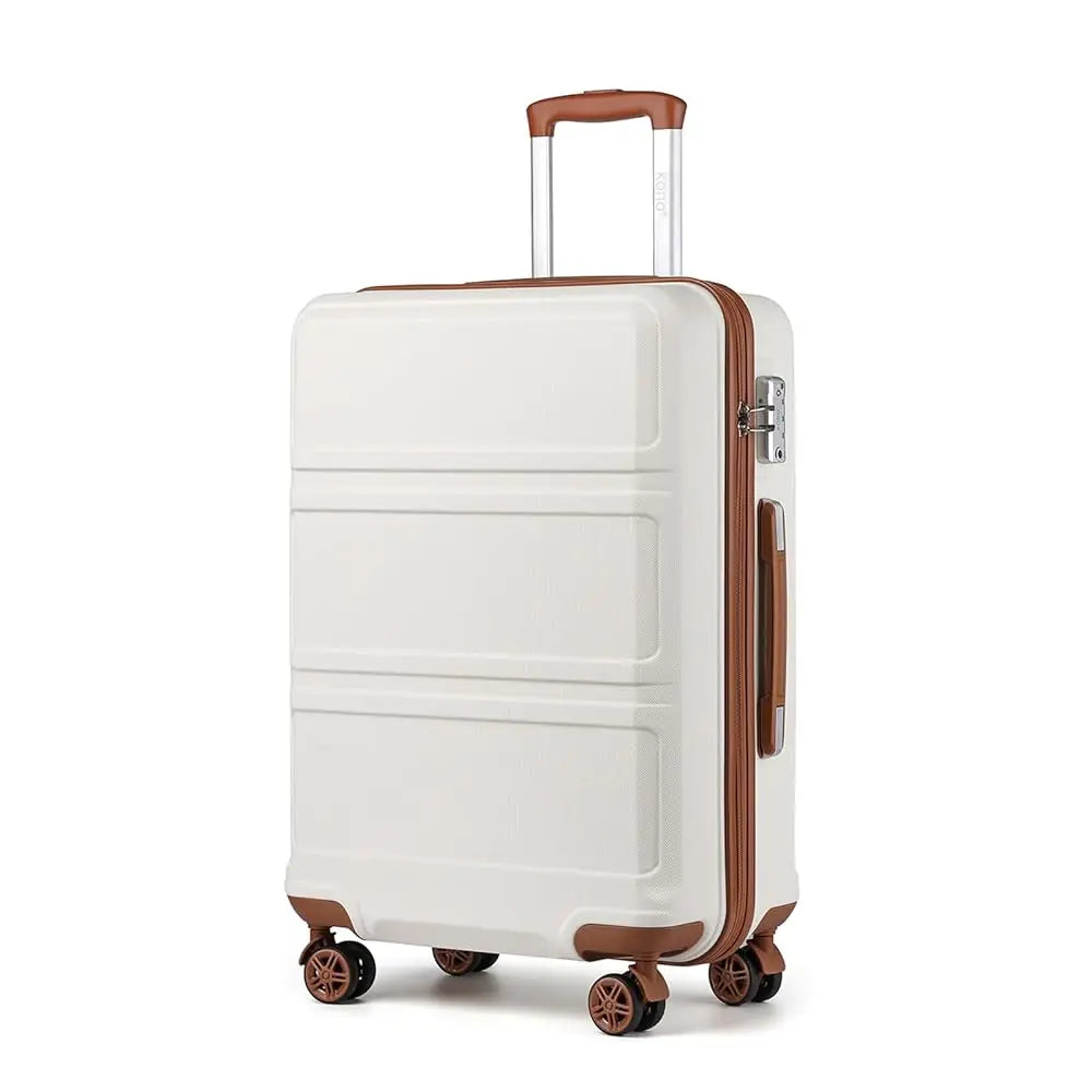 Fashion Luggage Set, Lightweight ABS Hard Shell Trolley Suitcases with TSA Lock, 4 Spinner Wheels (2/3/4/6 Pcs Set)
