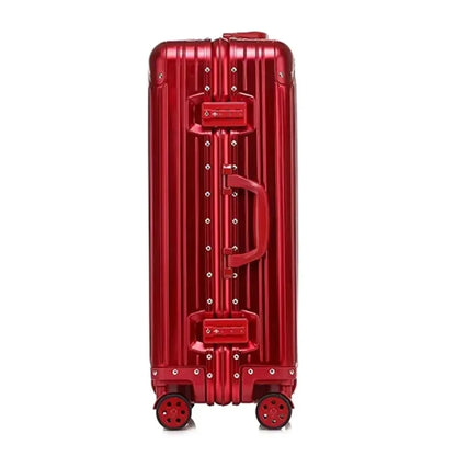 Aluminum Magnesium Alloy Travel Suitcase with Large Capacity & Spinner Wheels