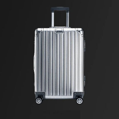 Lightweight Aluminum-Magnesium Travel Suitcase with TSA Lock & Spinner Wheels