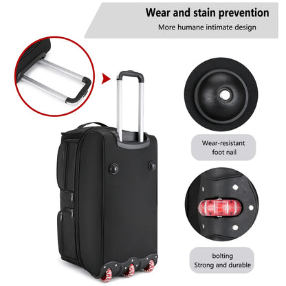 Large Capacity Waterproof Rolling Travel Duffle Bag