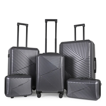Hard Shell Luggage Set with TSA Lock, 360° Spinner Wheels & Cup Holder