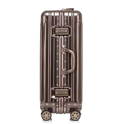 Aluminum Magnesium Alloy Travel Suitcase with Large Capacity & Spinner Wheels