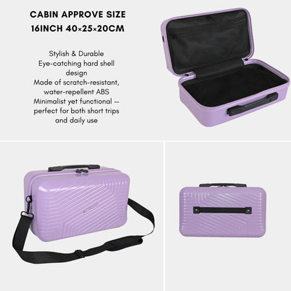 Hard Shell Luggage Set with TSA Lock, 360° Spinner Wheels & Cup Holder